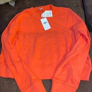 Coral splendid cropped sweater